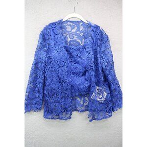 Lan Ting Bride Lace Cropped Top and Cardigan-Medium-New w/Tags-Whimsigoth